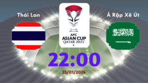 Thái Lan vs Ả Rập Xê Út: Thông tin trước trận đấu